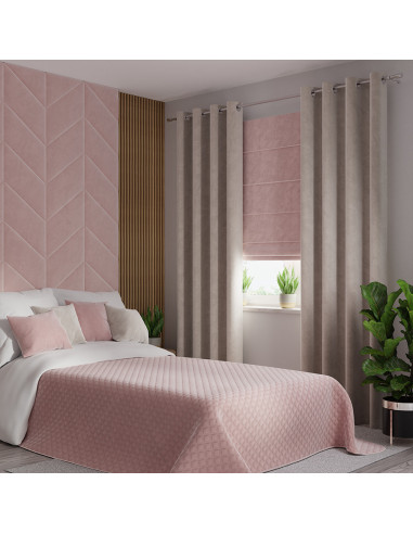 VELVI Narzuta dekoracyjna, rozmiar 170x210cm, kolor 014 jasny różowy VELVI0