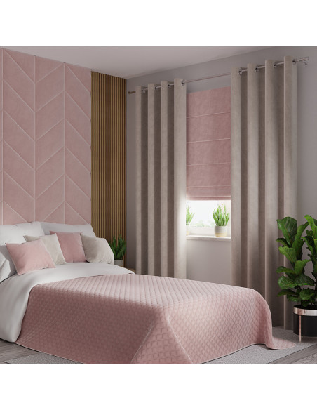 VELVI Narzuta dekoracyjna, rozmiar 170x210cm, kolor 014 jasny różowy VELVI0