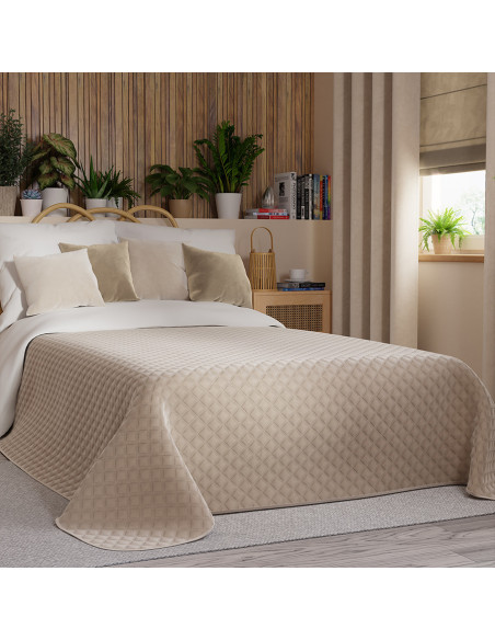 VELVI Narzuta dekoracyjna, rozmiar 170x210cm, kolor 015 ciemny kremowy VELVI0