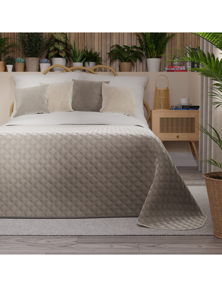 VELVI Narzuta dekoracyjna, rozmiar 170x210cm, kolor 017 szaro-beżowy VELVI0