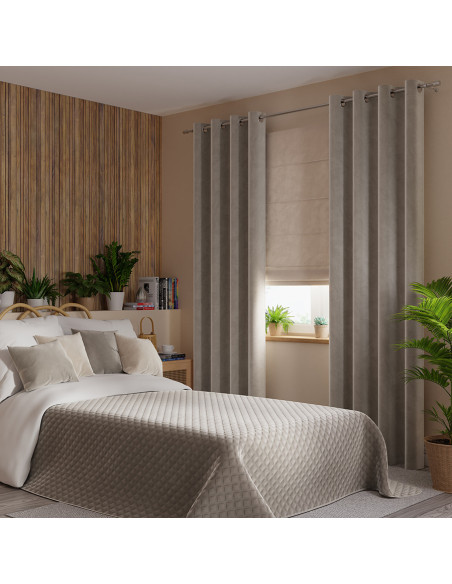 VELVI Narzuta dekoracyjna, rozmiar 170x210cm, kolor 017 szaro-beżowy VELVI0