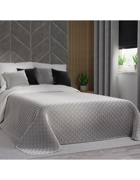 VELVI Narzuta dekoracyjna, rozmiar 170x210cm, kolor 020 szary VELVI0