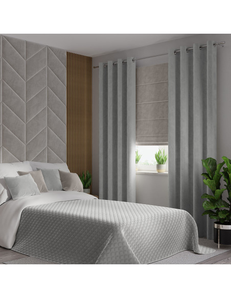 VELVI Narzuta dekoracyjna, rozmiar 170x210cm, kolor 021 pastelowy szary VELVI0