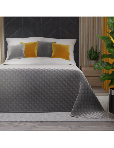 VELVI Narzuta dekoracyjna, rozmiar 170x210cm, kolor 022 chłodny szary VELVI0