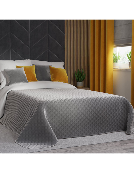 VELVI Narzuta dekoracyjna, rozmiar 170x210cm, kolor 022 chłodny szary VELVI0