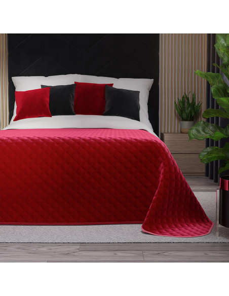 VELVI Narzuta dekoracyjna, rozmiar 170x210cm, kolor 043 czerwony VELVI0