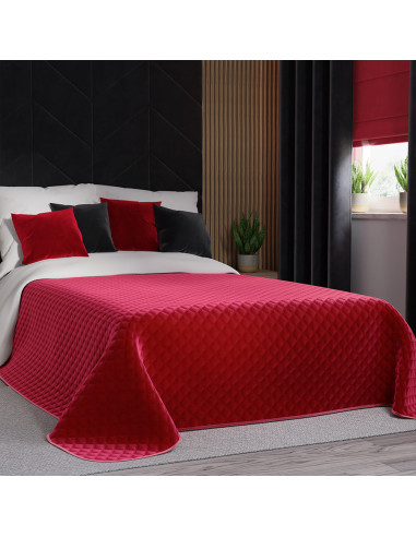 VELVI Narzuta dekoracyjna, rozmiar 170x210cm, kolor 043 czerwony VELVI0