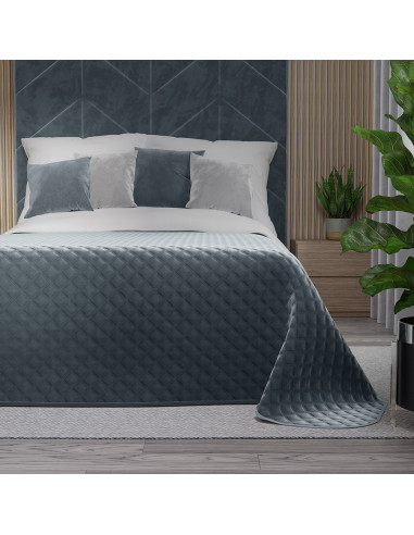 VELVI Narzuta dekoracyjna, rozmiar 170x210cm, kolor 063 niebieski VELVI0