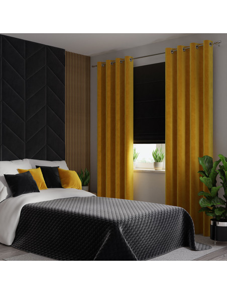 VELVI Narzuta dekoracyjna, rozmiar 170x210cm, kolor 111 czarny VELVI0