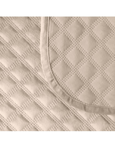 VELVI Narzuta dekoracyjna, rozmiar 220x240cm, kolor 001 ciemny beżowy VELVI0