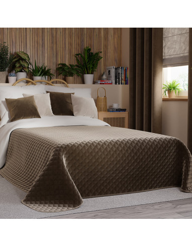 VELVI Narzuta dekoracyjna, rozmiar 220x240cm, kolor 002 brązowy VELVI0