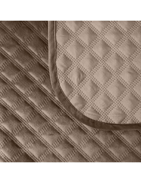 VELVI Narzuta dekoracyjna, rozmiar 220x240cm, kolor 002 brązowy VELVI0