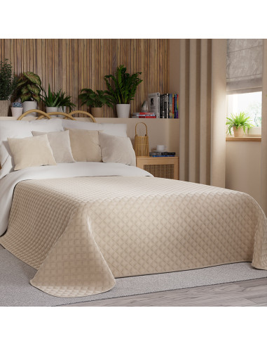 VELVI Narzuta dekoracyjna, rozmiar 220x240cm, kolor 003 jasny beżowy VELVI0