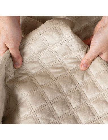 VELVI Narzuta dekoracyjna, rozmiar 220x240cm, kolor 003 jasny beżowy VELVI0