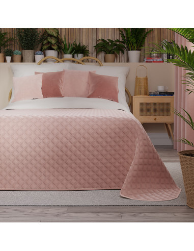 VELVI Narzuta dekoracyjna, rozmiar 220x240cm, kolor 004 pudrowy różowy VELVI0