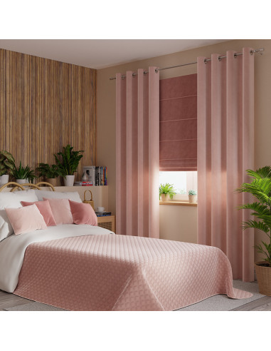 VELVI Narzuta dekoracyjna, rozmiar 220x240cm, kolor 004 pudrowy różowy VELVI0