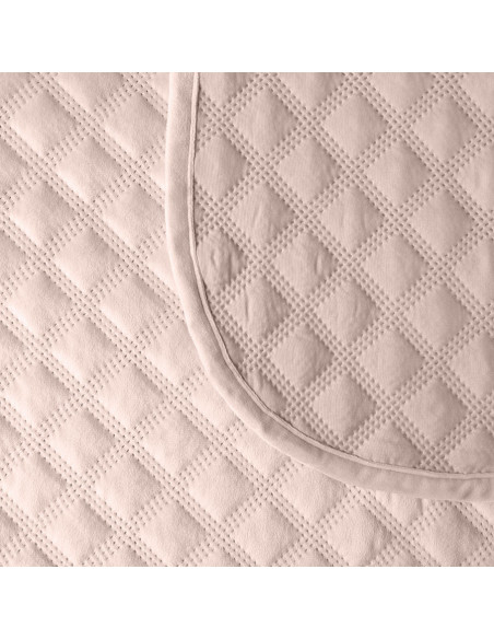 VELVI Narzuta dekoracyjna, rozmiar 220x240cm, kolor 004 pudrowy różowy VELVI0