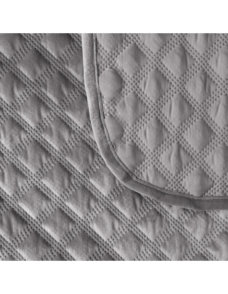 VELVI Narzuta dekoracyjna, rozmiar 220x240cm, kolor 005 jasny szary VELVI0