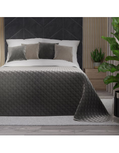 VELVI Narzuta dekoracyjna, rozmiar 220x240cm, kolor 006 ciemny szary antracytowy VELVI0 2