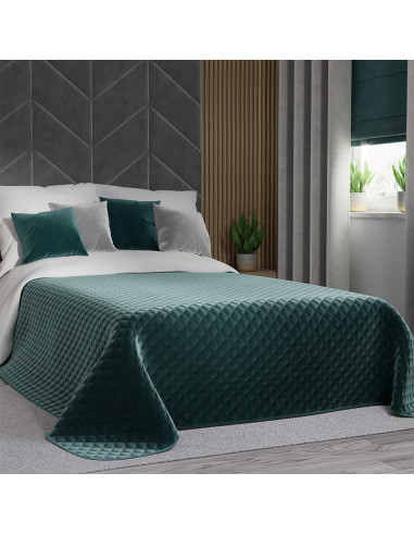VELVI Narzuta dekoracyjna, rozmiar 220x240cm, kolor 008 ciemny turkusowy petrol VELVI0
