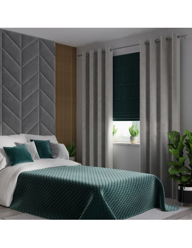 VELVI Narzuta dekoracyjna, rozmiar 220x240cm, kolor 008 ciemny turkusowy petrol VELVI0