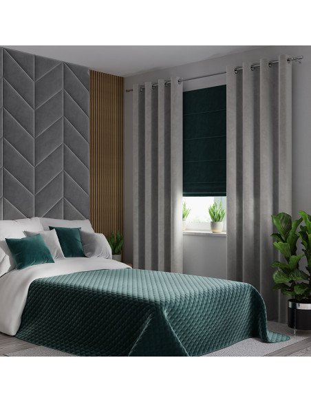 VELVI Narzuta dekoracyjna, rozmiar 220x240cm, kolor 008 ciemny turkusowy petrol VELVI0