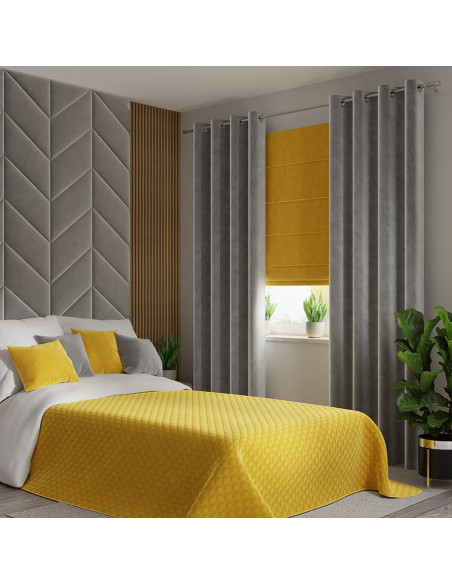 VELVI Narzuta dekoracyjna, rozmiar 220x240cm, kolor 009 żółty VELVI0