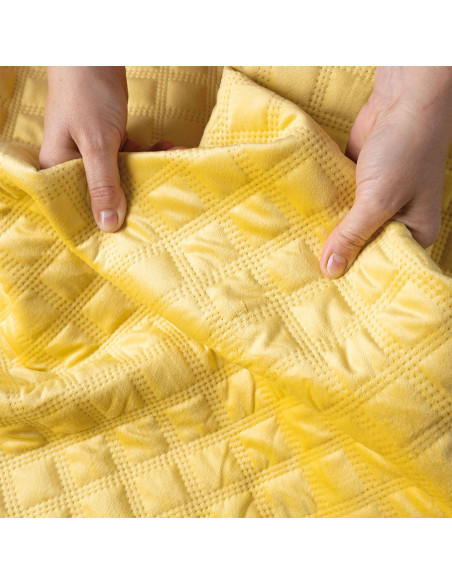 VELVI Narzuta dekoracyjna, rozmiar 220x240cm, kolor 009 żółty VELVI0