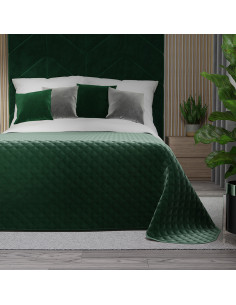 VELVI Narzuta dekoracyjna, rozmiar 220x240cm, kolor 010 ciemny zielony butelkowy VELVI0 2