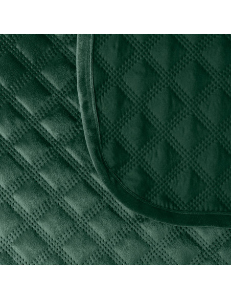VELVI Narzuta dekoracyjna, rozmiar 220x240cm, kolor 010 ciemny zielony butelkowy VELVI0