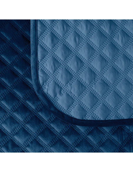 VELVI Narzuta dekoracyjna, rozmiar 220x240cm, kolor 011 granatowy VELVI0