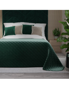 VELVI Narzuta dekoracyjna, rozmiar 220x240cm, kolor 012 szmaragdowy zielony VELVI0 2