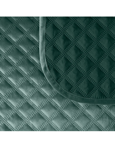 VELVI Narzuta dekoracyjna, rozmiar 220x240cm, kolor 012 szmaragdowy zielony VELVI0