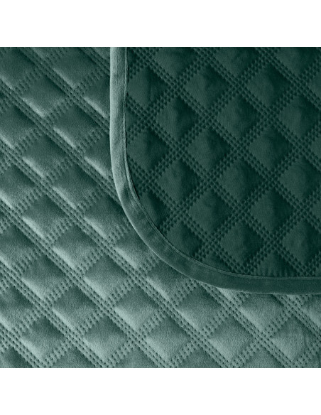 VELVI Narzuta dekoracyjna, rozmiar 220x240cm, kolor 012 szmaragdowy zielony VELVI0