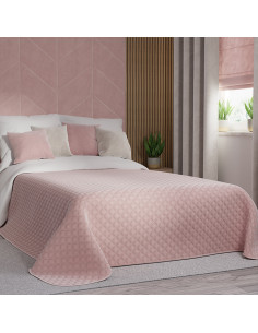 VELVI Narzuta dekoracyjna, rozmiar 220x240cm, kolor 014 jasny różowy VELVI0