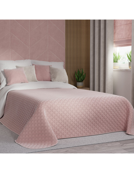 VELVI Narzuta dekoracyjna, rozmiar 220x240cm, kolor 014 jasny różowy VELVI0