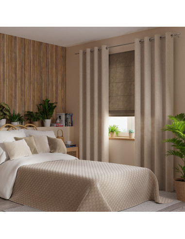 VELVI Narzuta dekoracyjna, rozmiar 220x240cm, kolor 015 ciemny kremowy VELVI0