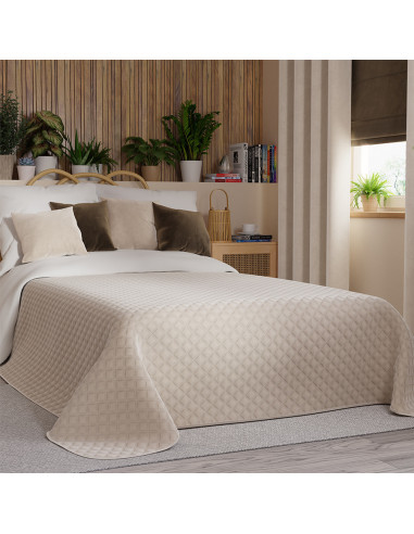 VELVI Narzuta dekoracyjna, rozmiar 220x240cm, kolor 016 kremowy VELVI0