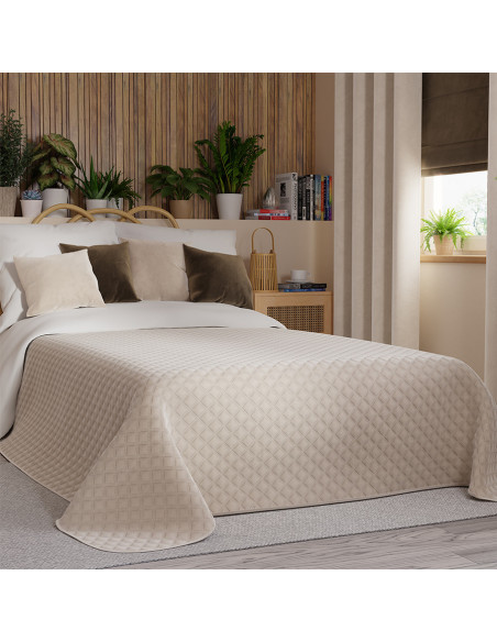 VELVI Narzuta dekoracyjna, rozmiar 220x240cm, kolor 016 kremowy VELVI0