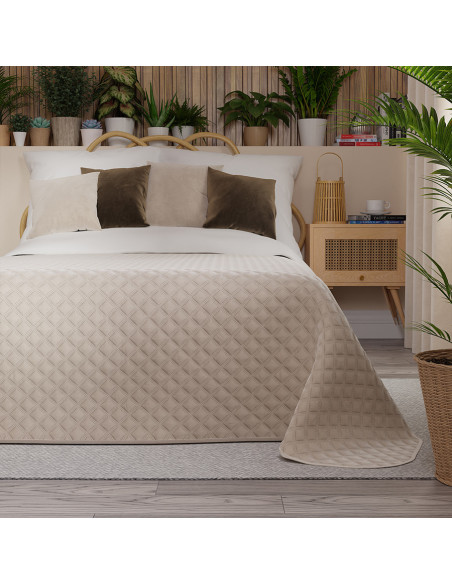 VELVI Narzuta dekoracyjna, rozmiar 220x240cm, kolor 016 kremowy VELVI0