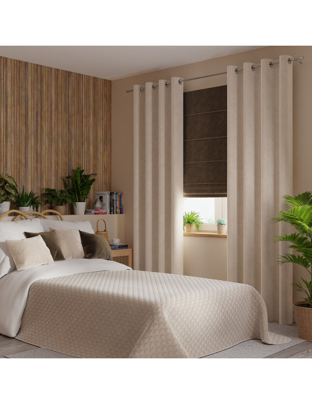 VELVI Narzuta dekoracyjna, rozmiar 220x240cm, kolor 016 kremowy VELVI0