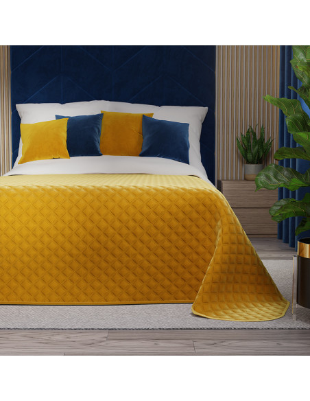 VELVI Narzuta dekoracyjna, rozmiar 220x240cm, kolor 019 szafranowy VELVI0