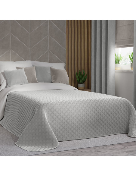 VELVI Narzuta dekoracyjna, rozmiar 220x240cm, kolor 021 pastelowy szary VELVI0