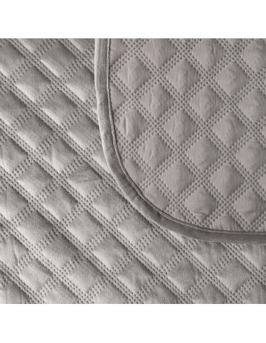 VELVI Narzuta dekoracyjna, rozmiar 220x240cm, kolor 022 chłodny szary VELVI0