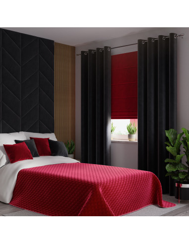 VELVI Narzuta dekoracyjna, rozmiar 220x240cm, kolor 043 czerwony VELVI0