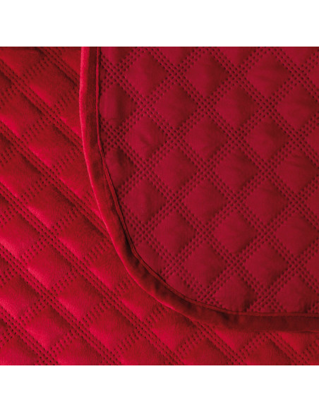 VELVI Narzuta dekoracyjna, rozmiar 220x240cm, kolor 043 czerwony VELVI0