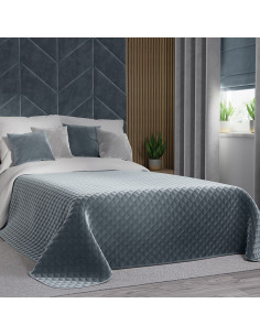 VELVI Narzuta dekoracyjna, rozmiar 220x240cm, kolor 063 niebieski VELVI0