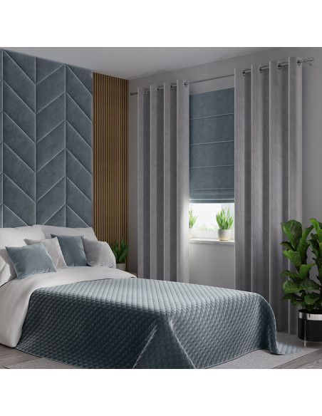 VELVI Narzuta dekoracyjna, rozmiar 220x240cm, kolor 063 niebieski VELVI0