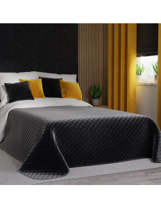 VELVI Narzuta dekoracyjna, rozmiar 220x240cm, kolor 111 czarny VELVI0