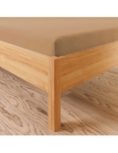 DREAMY PREMIUM Prześcieradło jersey z gumką, szerokość 180 x wysokość 200cm, kolor 013 jasny brązowy 100033